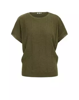 Тонкий вязаный свитер WE Fashion Sweater, оливковый