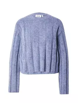Тонкий вязаный свитер WEEKDAY Sweater Fiona, синий