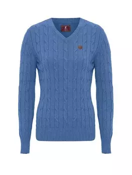 Тонкий вязаный свитер Williot Sweater, синий