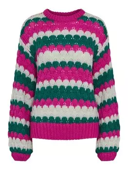 Тонкий вязаный свитер YAS Sweater, цвет magenta