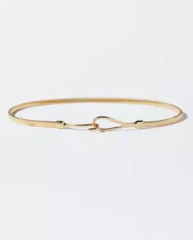 Тонкий женский ремень с золотой пряжкой Parfois, золотой