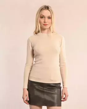 Тонкий женский свитер с длинным рукавом Molly Bracken, кремовый