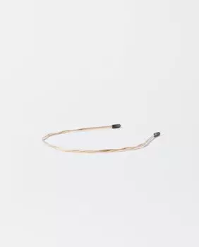 Тонкий жесткий ободок для волос золотого цвета Parfois, золотой