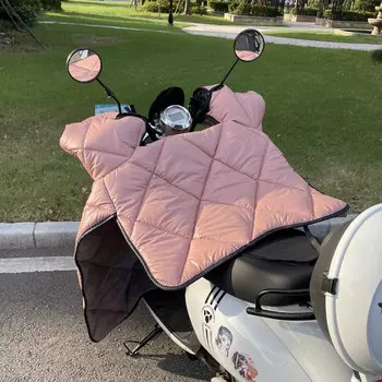 Тонкое лобовое стекло Luozi для электромобиля, зимнее аккумуляторное лобовое стекло автомобиля, ветрозащитное одеяло для мотоцикла, розовые двойные привязные большие перчатки Xianluozi