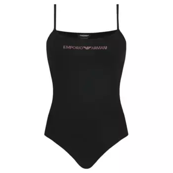 Тонкое подтянутое боди Emporio Armani, черный