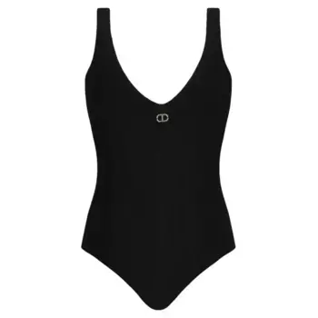 Тонкое подтянутое боди Twin-Set, белый