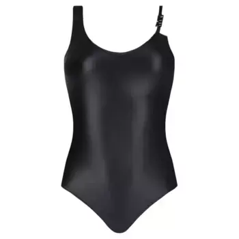 Тонкое подтянутое боди Versace, черный