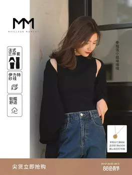 Тонкое трикотажное платье Mai Meng из французского шелка, черный