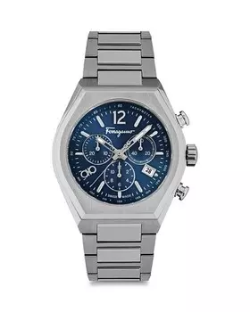 Тонно-хронограф, 42 мм Ferragamo, цвет Blue