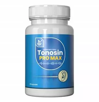 Tonosin Pro Max, Улучшение слуха, ниацин, биотин, селен, цинк, 30 капсул. Inna marka