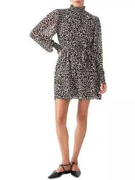 Too Fab Женское короткое мини-платье со сборками Sanctuary, цвет caramel