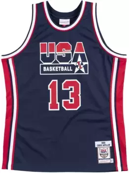 Топ 1992 Chris Mullin USA Basketball Authentic Player Mitchell & Ness, синий