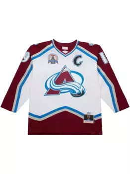 Топ 2000/01 Joe Sakic Colorado Avalanche Power Play White Mitchell & Ness, белый