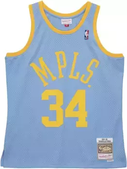 Топ 2001/02 Shaquille O'Neal Los Angeles Lakers Authentic Player Mitchell & Ness, синий