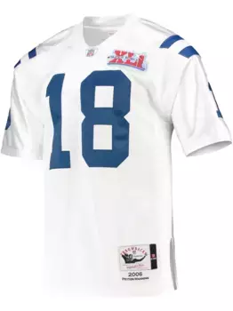 Топ 2006 Peyton Manning Indianapolis Colts Super Bowl XLI Legacy Mitchell & Ness, белый