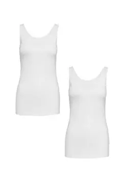 Топ 2-ER STCK PACK RMELLOSES JDY, белый