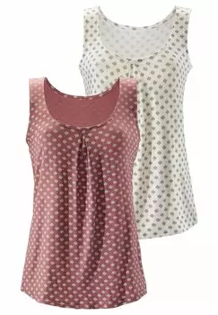 Топ 2 PACK LASCANA, цвет beere/creme