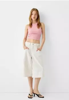 Топ 2-PACK SLEEVELESS Bershka, серый