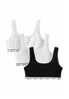 Топ 3 PACK CROP Next, черный