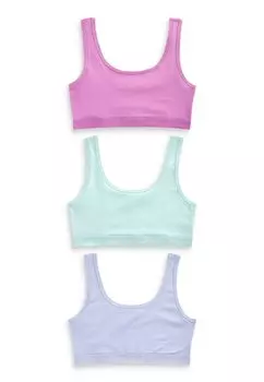 Топ 3 PACK CROP Next, цвет pink purple