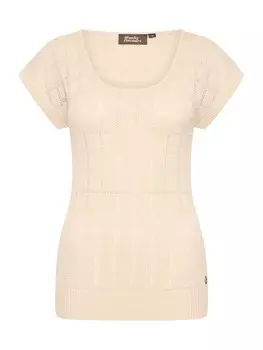 Топ 4funkyflavours Knitted Top Hitn Run Lover, кремовый