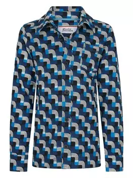 Топ 4funkyflavours Regular fit Button Up Spectre, синий
