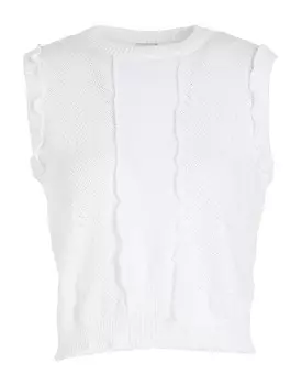 Топ 8 By Yoox Сotton Patchwork Tank, белый