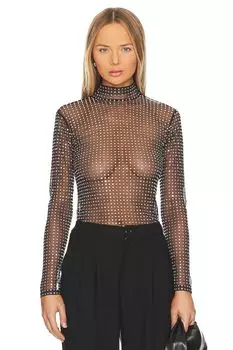 Топ A.L.C. James, цвет Black & Silver