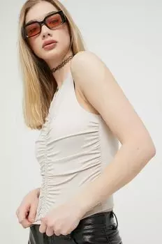 Топ Abercrombie & Fitch, бежевый