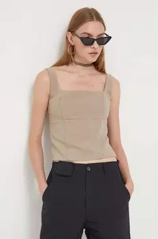 Топ Abercrombie & Fitch, бежевый