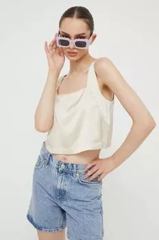 Топ Abercrombie & Fitch, бежевый