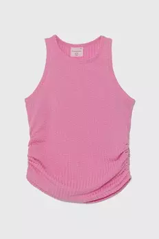Топ Abercrombie & Fitch для мальчиков и девочек, розовый
