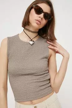 Топ Abercrombie & Fitch, коричневый