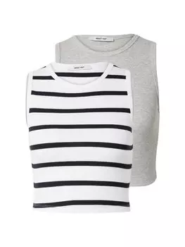 Топ ABOUT YOU Dita, цвет Black/Off white