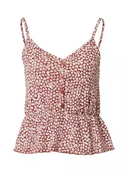 Топ About You Rika, ржаво-красный/белый