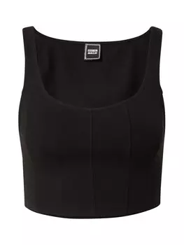 Топ ABOUT YOU x Swalina&Linus FLORA, черный