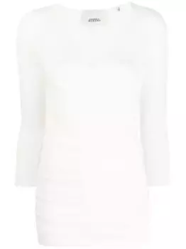 Топ Acara с длинными рукавами ISABEL MARANT, белый