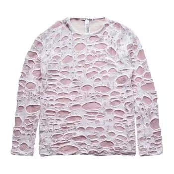 Топ Acne Studios Layered Knit Cobweb Top 'White', белый