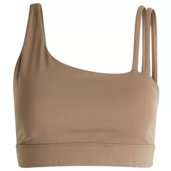Топ Adanola Ultimate Asymmetric Double Strap Bralette, коричневый
