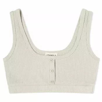 Топ Adanola Waffle Scoop Bra, цвет Stone