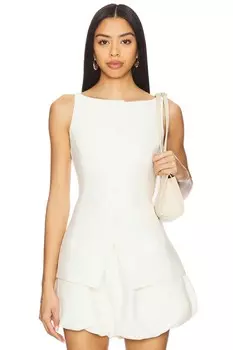 Топ Adella Line & Dot, ecru