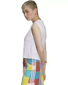 Топ Adidas Originals Graphic Crop Top, белый