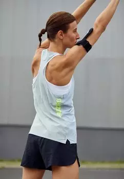 Топ Adidas, синий/серебристый