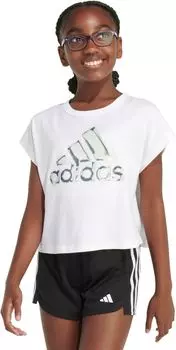 Топ Adidas Sleevless Box Top(Toddler/Little Kid), цвет White 1
