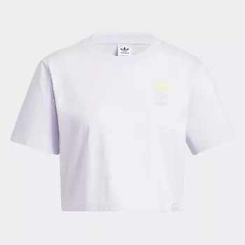 Топ Adidas Y2K, белый/принт