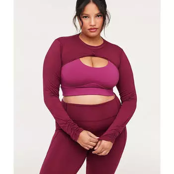 Топ Adore Me Lotus Active Shrug, бордовый