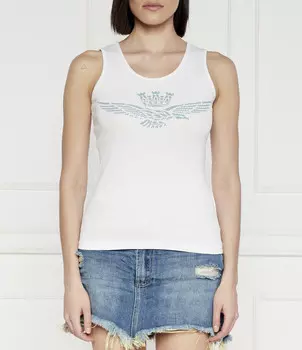 Топ Aeronautica Militare Slim Fit, белый