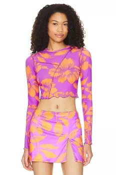 Топ AFRM Hardin, цвет Placed Tropical Floral