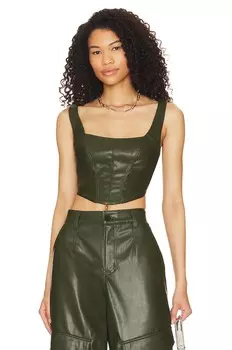 Топ AFRM Remmie Bustier, оливковый