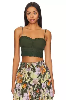 Топ Agua Bendita Ariel Crop, зеленый